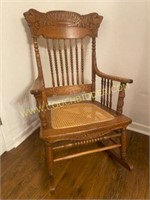 Cane Seat Rocking Chair