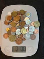 1 pound unsearched foreign coins
