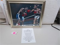 Muhammad Ali & Joe Frazier Signed Photo 8 x 10