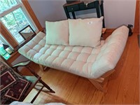 Wood Framed, Reclining Ends, Small Couch