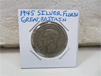 1945 Silver Florin Great Britain