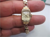 Vintage Elgin 10K Gold Filled Womens Wrist Watch