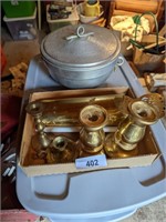 Brass & Brass Look Candle Holders and