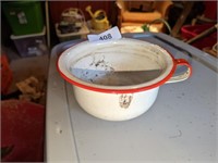 Small Enamelware Childs Chamber Pot