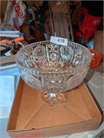 Heavy Crystal Pedestal Bowl
