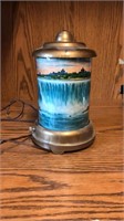 Retro Niagara Falls lamp