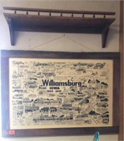 Williamsburg commemorative framed picture
