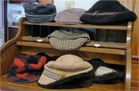 Leather, winter, vintage hats