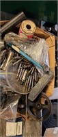 Wire, drill bits, stone, misc