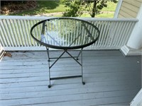 Glass Top Patio Table