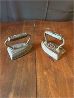 2 antique Irons