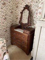 Antique Victorian Wishbone Dresser