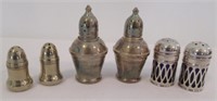 (3) Vintage Silver Plated Salt and Pepper Shakers