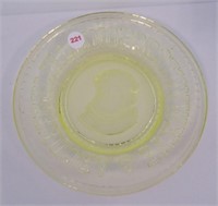 Vintage Clay's Crystal Works Yellow Uranium Glass