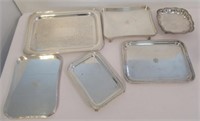 (6) Vintage Silver Plated Rectangular Serving
