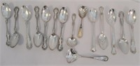 (15) Vintage Silver Plated Serving Spoons