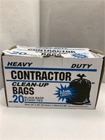 (2x bid) Heavy Duty 20ct Contractor Bags