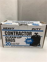 (2x bid) Heavy Duty 20ct Contractor Bags