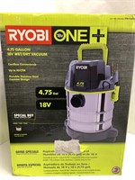 Ryobi 18v 4.75 Gal Wet/Dry Vacuum