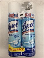 (4x bid) Lysol 2pk 19oz Disinfectent Spray