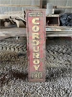 Corduroy Metal Sign