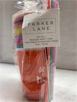 (2x bid) Parker Lane 6pk Reusable Party Cups