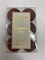 (6x bid) Threshold 12pk Cinnamon Tea Light Candles