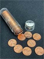Roll of 1962D Lincoln Pennies