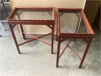 2 Glass To End Tables