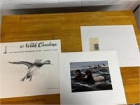 1990 NC migratory waterfowl print Robert Leslie