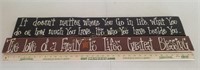 (2) Wood Sayings Signs-Family & Who You Have