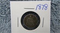 1878 LIBERTY SEATED SILVER DIME