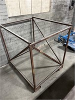 Metal constructed material basket