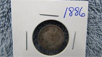 1886 LIBERTY SEATED SILVER DIME