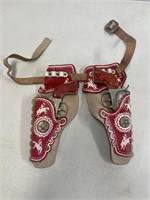 Vintage Hubley Rodeo Cap Guns and Holster