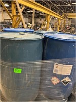 Lot of 4 empty 55 gallon plastic barrels