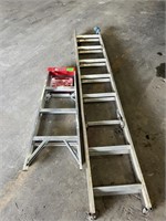 4ft step ladder and 16ft extension ladder