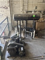 Welch vacuum pumps w/ tank on stand