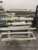 Metal stock w/rolling rack