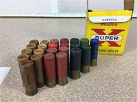 23 mixed rounds of 16 gauge shotgun shells. See