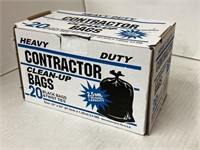 (4x Bid) 20 Ct 2.5 Mil Contractor Clean-Up Bags