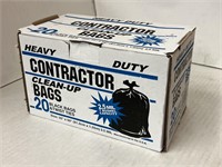(4x Bid) 20 Ct 2.5 Mil Contractor Clean-Up Bags