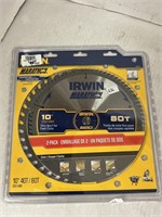 Irwin 10" 40T & 80T Combo Pack Saw Blades