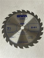 (24x Bid) Irwin 7 1/4" 24T Saw Blade