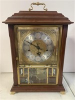 Mantle Clock w/ Brass Accents, 18" h. Ansonia