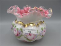 Fenton 5 x 6" Charlton melon rib ruffled bowl