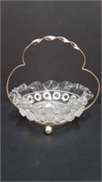 ANTIQUE CONDIMENT DISH WITH STAND