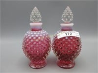 Fenton cranberry opal Hobnail perfumes (2)