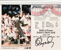 Orlando Cepeda autographed photo with Hall of Fame