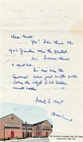 Lot, Waite Hoyt letter signed on both sides plus